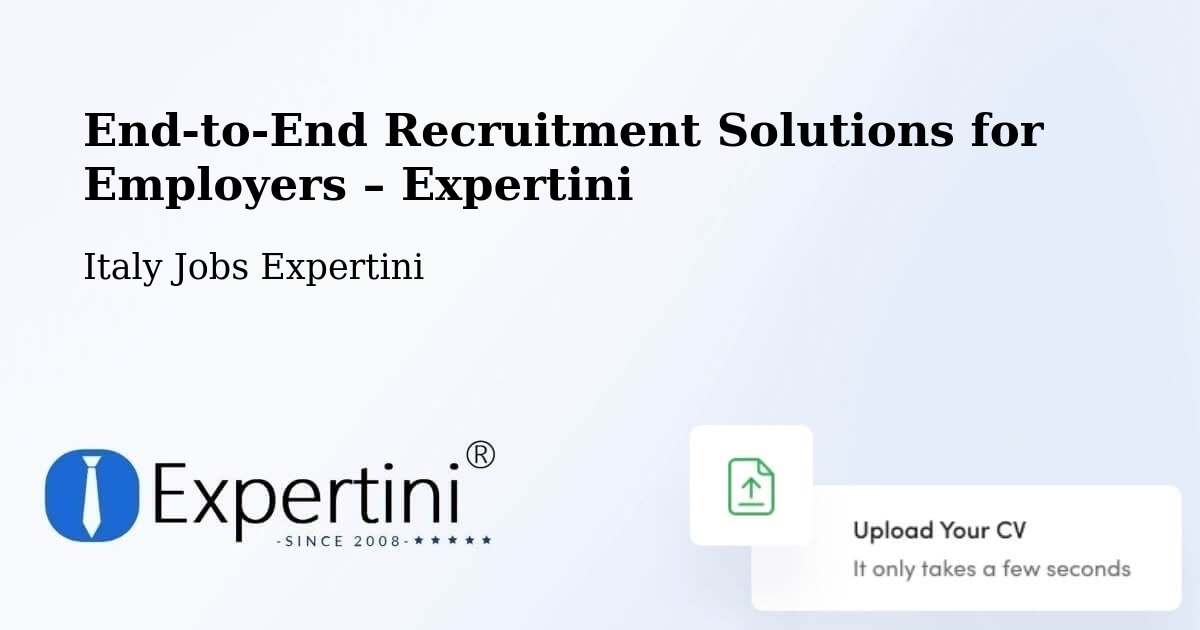 Recruitment Solutions for Employers – Cornaredo - Cornaredo, Italy Jobs Expertini